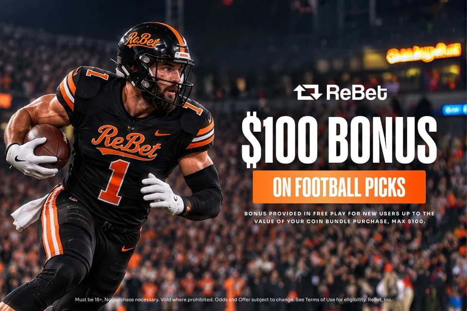 Rebet: Get a 100% purchase match up to $100!